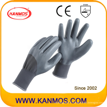 15 Gaugles Gants Nylon en Nitrile Revêtues de Sécurité Industrielle (53303NL)